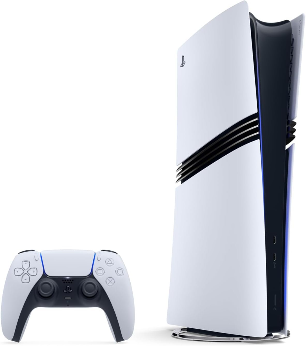 Playstation Sony, 5, PS5 Edition Pro 2TB, avec 1 Manette Sans Fil DualSense, Couleur : Blanche