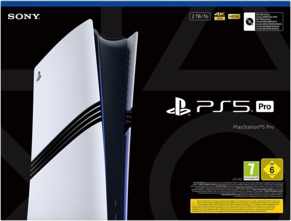 Playstation Sony, 5, PS5 Edition Pro 2TB, avec 1 Manette Sans Fil DualSense, Couleur : Blanche – Image 6