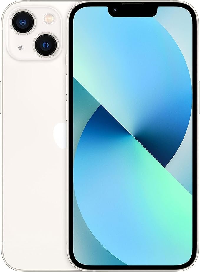 Apple iPhone 13, 128 Go, Lumière Stellaire (Reconditionné)