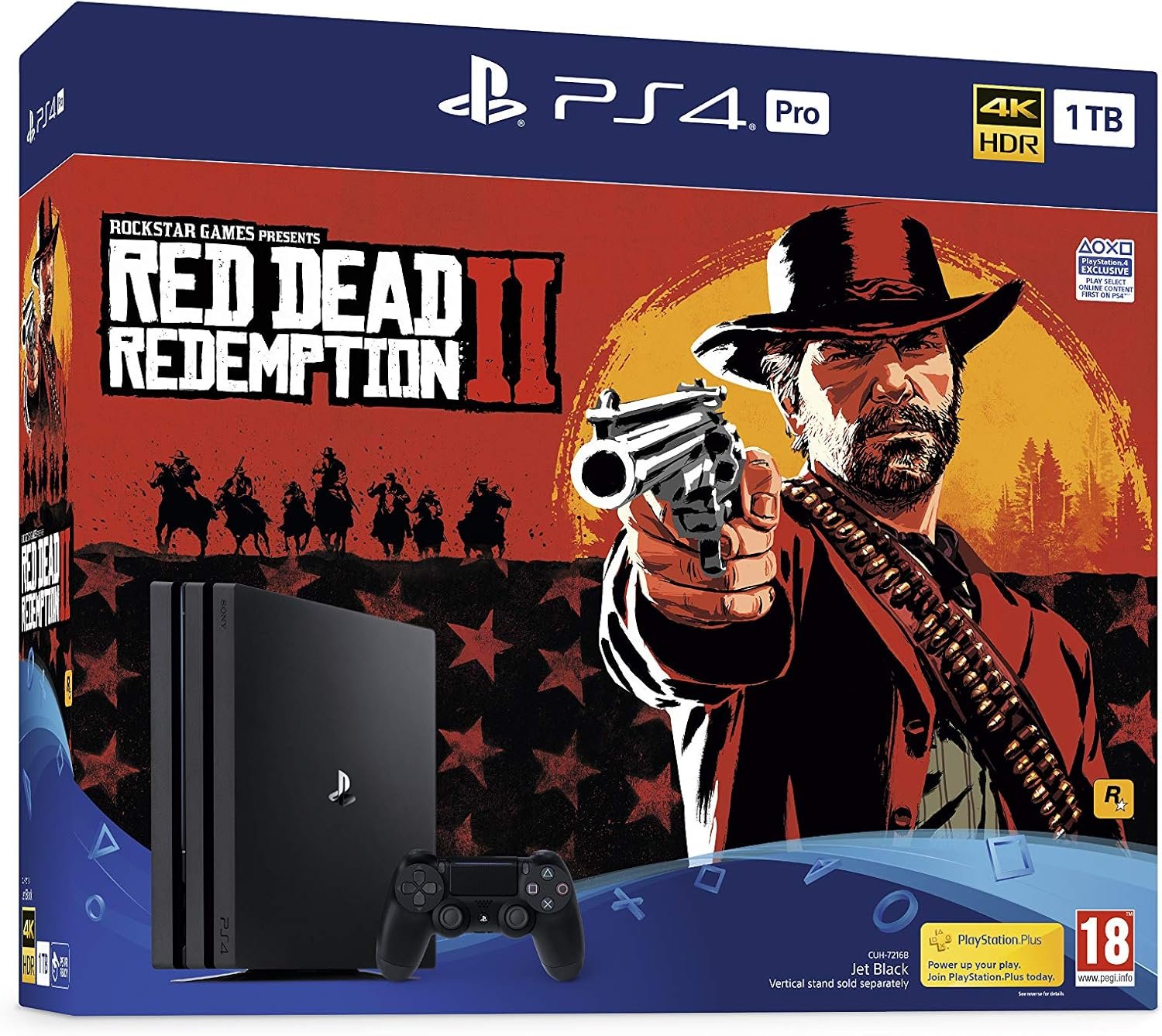 Playstation PS4 Pro 1 to Red Dead Redemption 2 Bundle